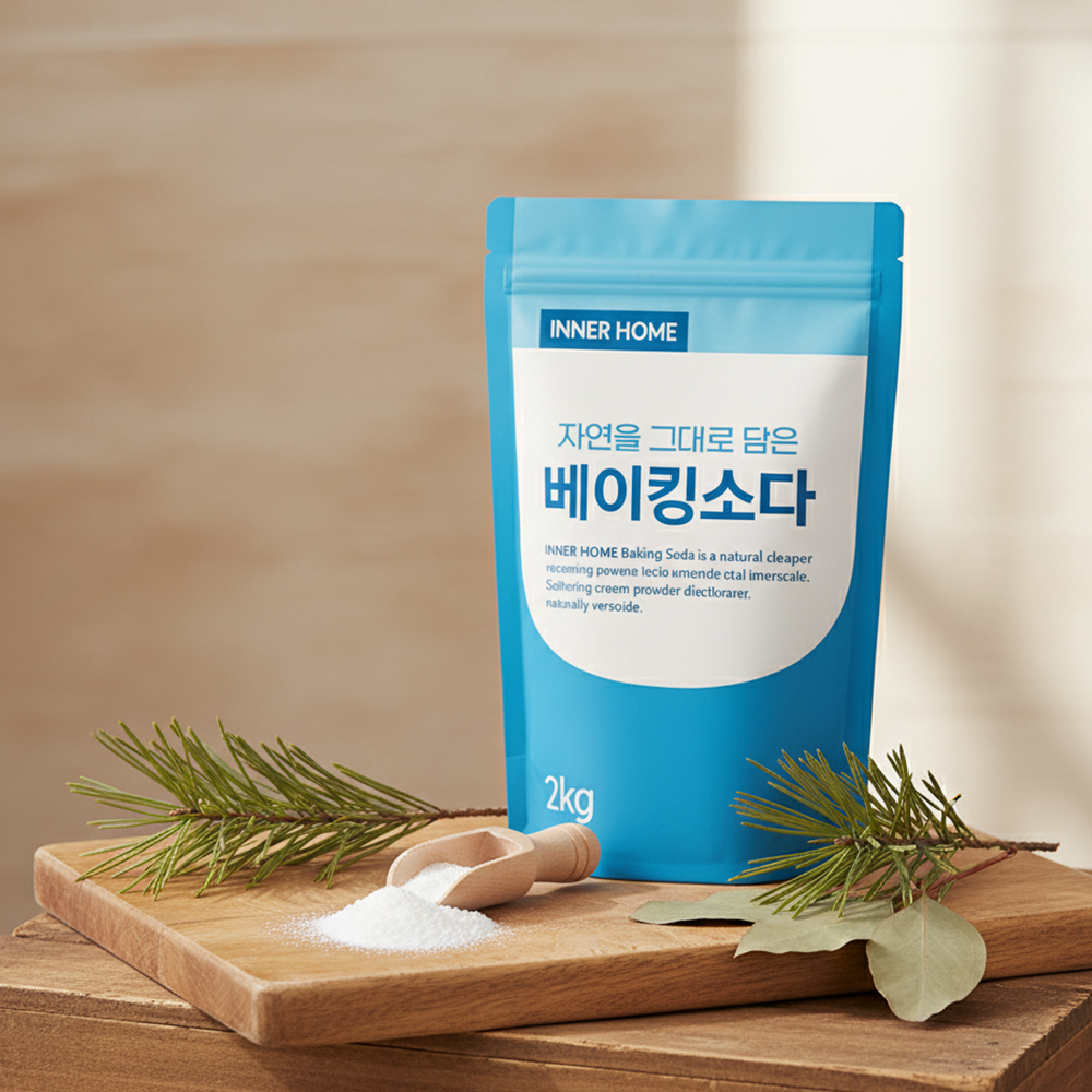 이너홈 다용도 베이킹소다 2kgx3개 무첨가 천연 세정제 주방 욕실 탈취 청소 - 상품 이미지