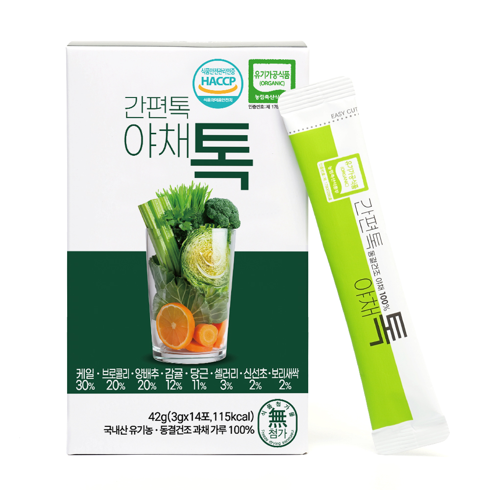 유기농 간편톡 야채톡 3g, 14개 - 상세 이미지 2