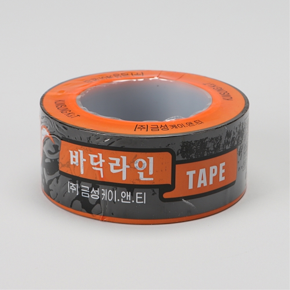 바닥 라인 테이프 50mm 33M 흑색 주차장 동선 마킹 금성케이엔티 - 상세 이미지 2