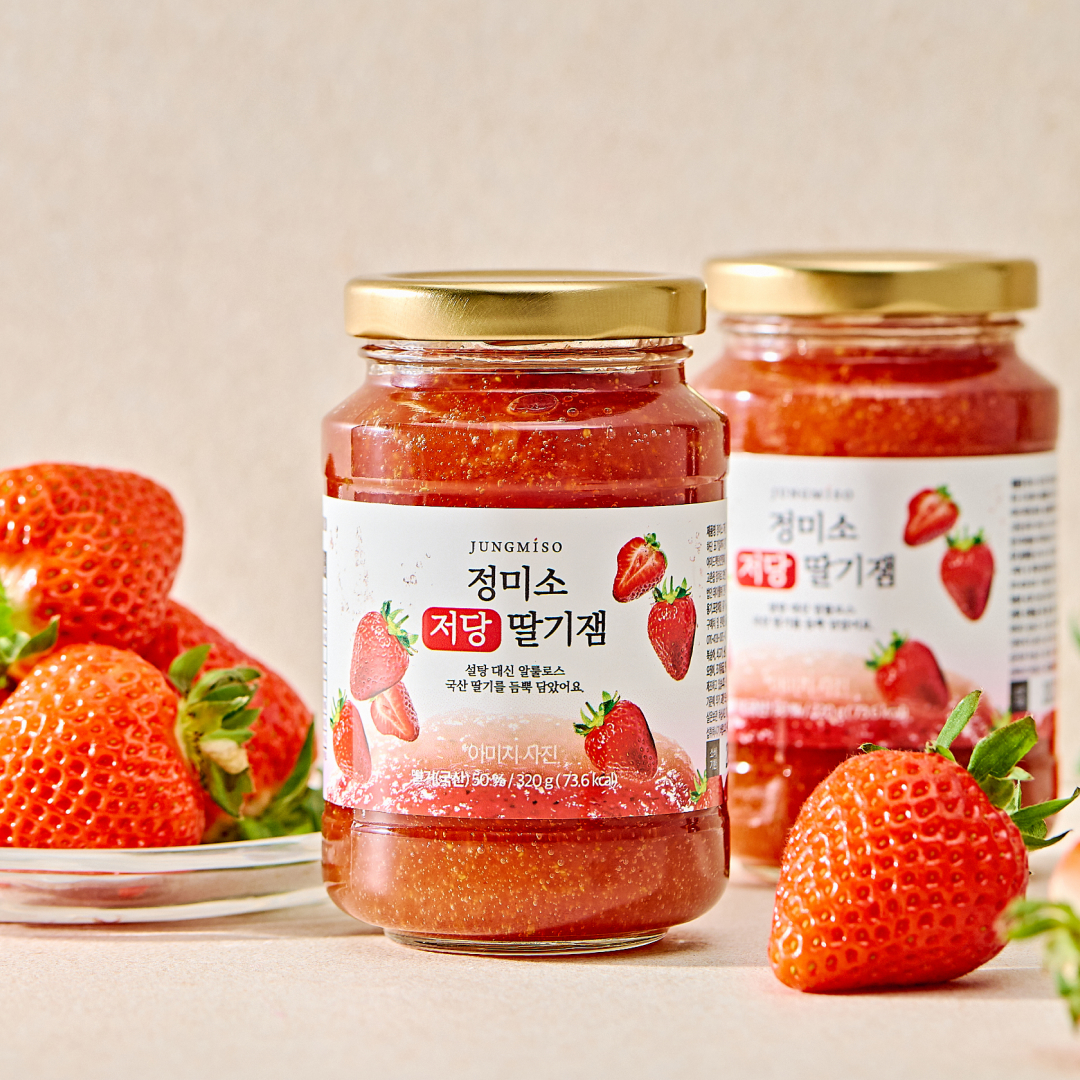 정미소 저당 저칼로리 국산 딸기잼 320g, 1개 - 상세 이미지 2