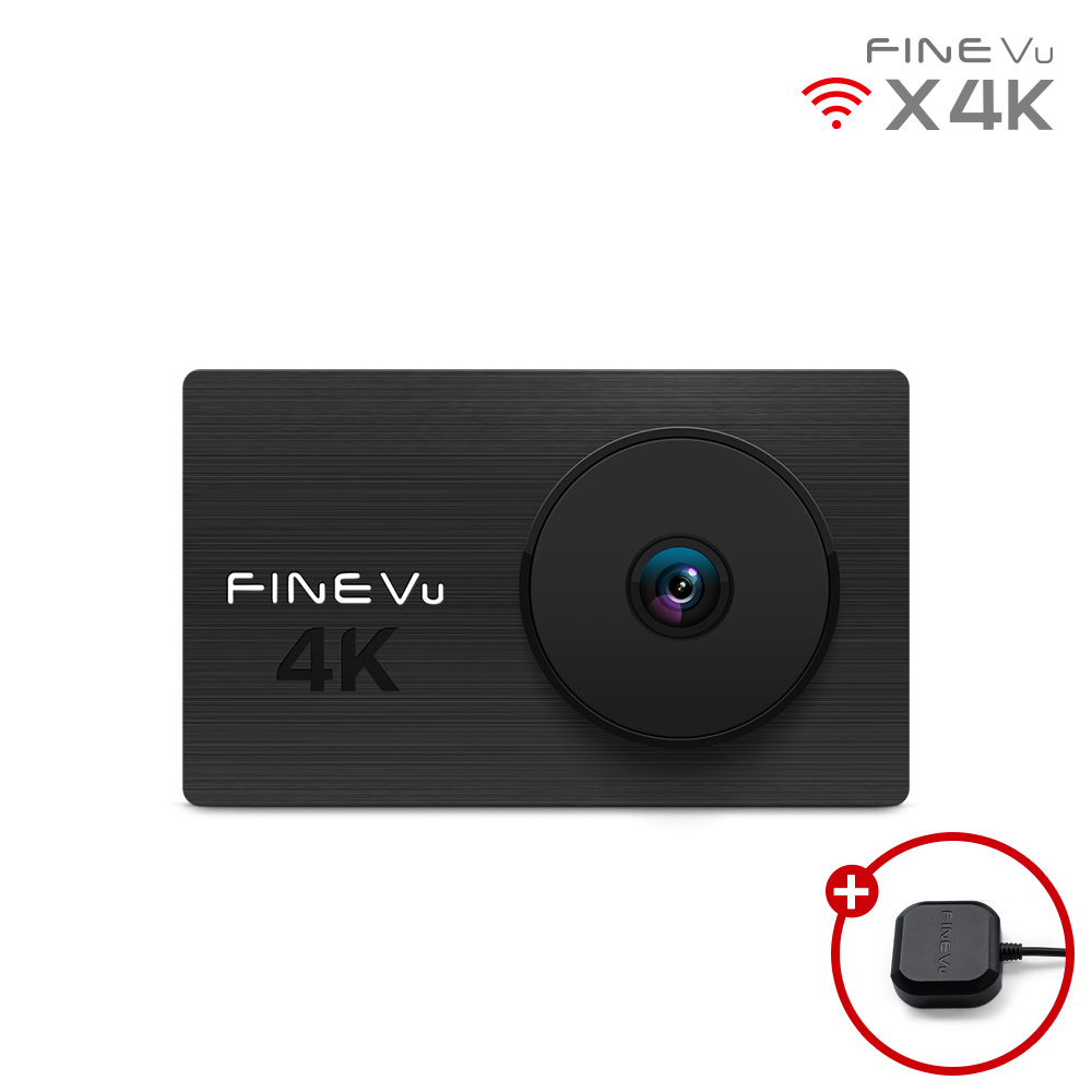 파인뷰 X4K 4K UHD 블랙박스 스마트폰 연동 GPS 32GB, 설치비별도