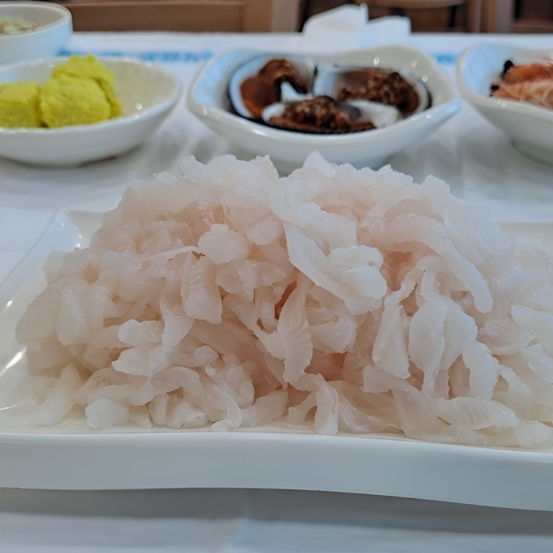 자연가득 갯장어 하모 순살 회 손질후 600g (3-4미) 실속형 하모회 300g-500g - 상품 이미지