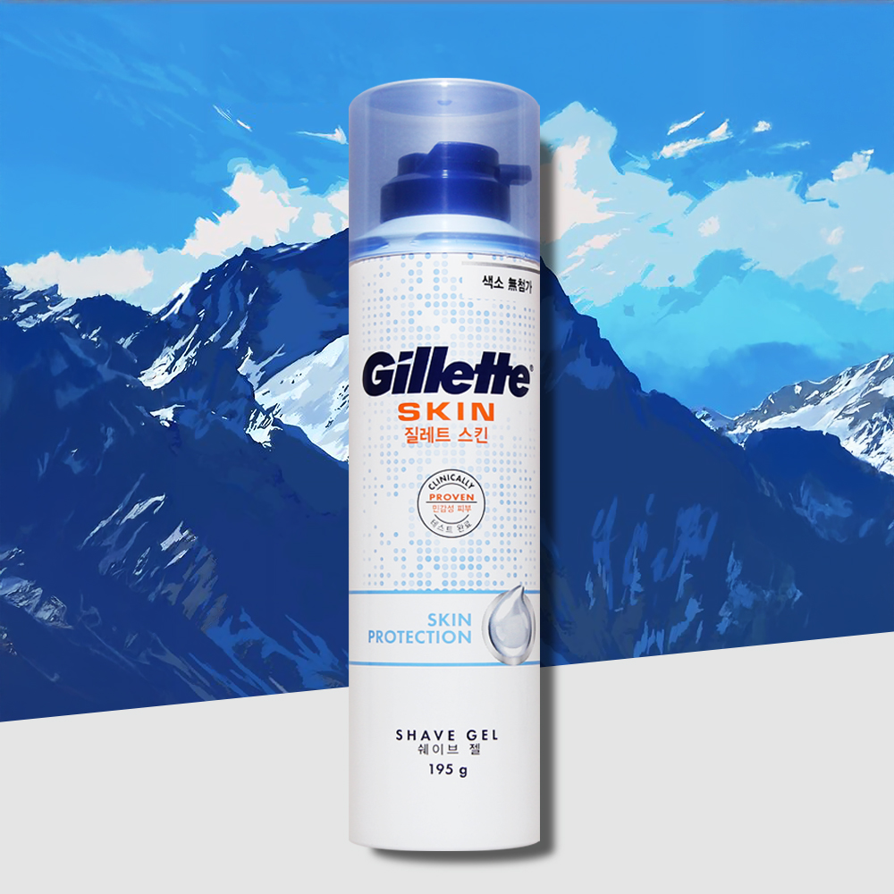 질레트 스킨텍 쉐이빙젤 195g 1개