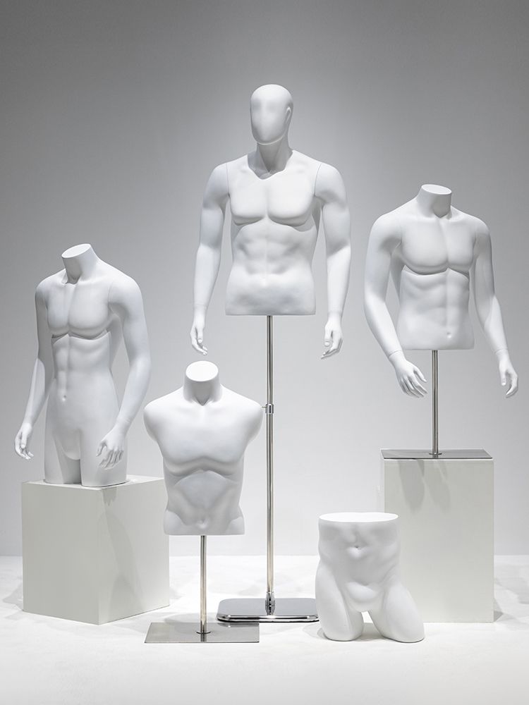 마네킹 디스플레이 거치대 쇼핑몰 매장 벙어리 흰색 팬티 몰드 - 상세 이미지 3