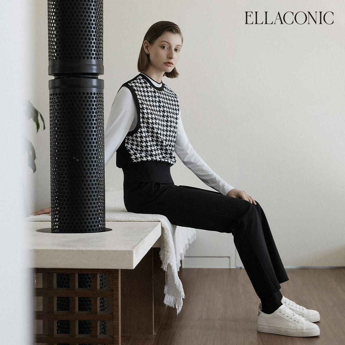 [25FW 최신상] 엘라코닉  폰테 팬츠 - 상세 이미지 4