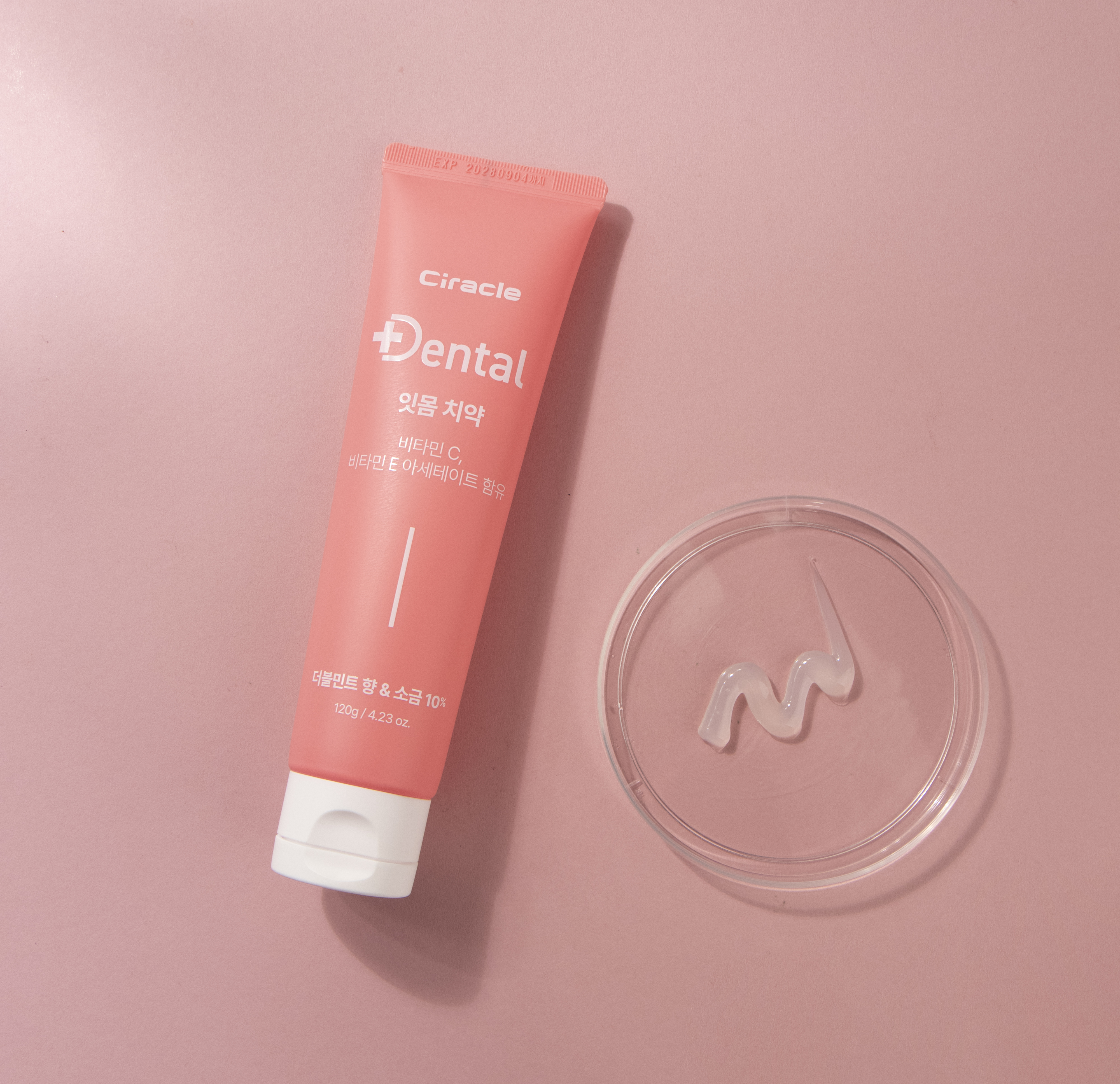 씨라클 덴탈 잇몸 케어 치약 소금10% 더블민트향 고농도 소금치약 잇몸건강 120g x 4개 - 상세 이미지 2