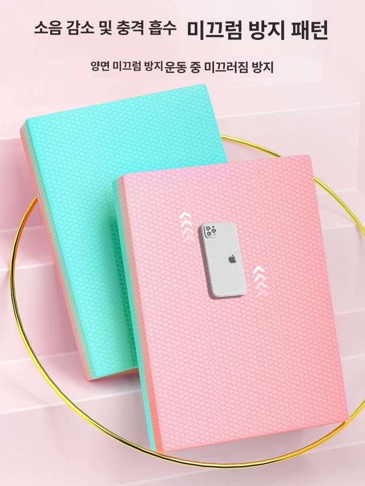덤벨 벤치 바닥 홈트 플랭크 홈짐 요가 장비 다기능 피트니스 대형 체육관 가정용 넓은 스카이블루-소형 30x20x5cm 50x40cm 50mm - 상세 이미지 4