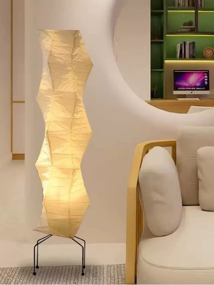 노구치 아카리 조명 고급형 플로어램프 스타일 A H43xD26cm 3색 조명 버튼 스위치 - 상세 이미지 4