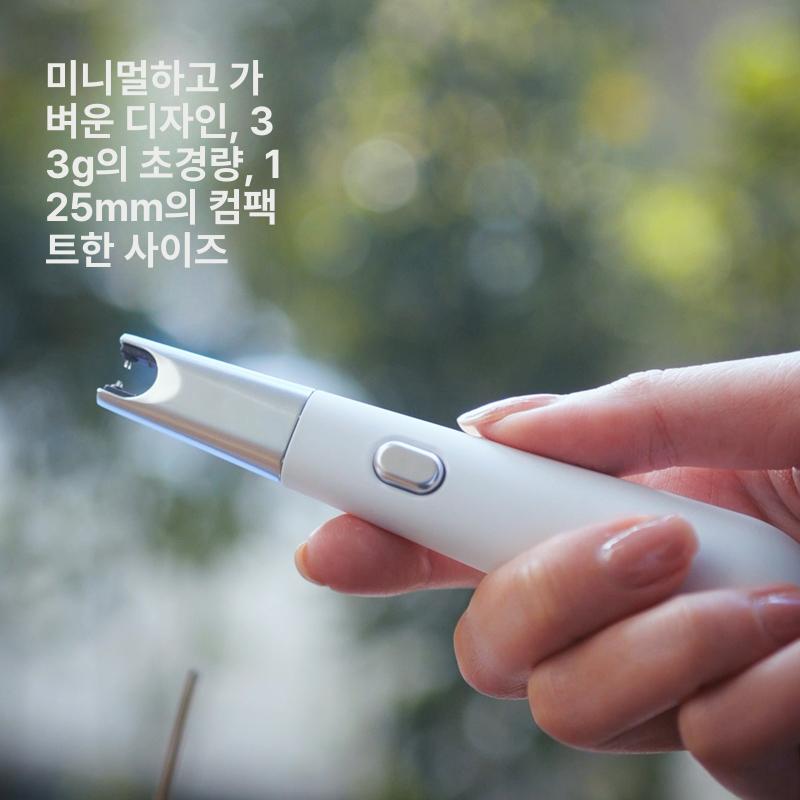향 피우기 피우개 초경량 미니 휴대용 연기없는 불꽃없는 제사 기일 단일 항목 - 상세 이미지 2
