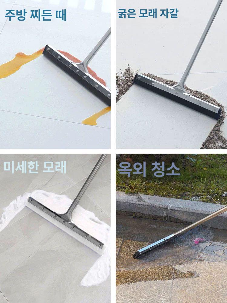 청소 바닥와이퍼 물기제거 대형 막대 롱스퀴지 스크레이퍼 창문닦이 업소용 창문 스퀴지 욕실 업그레이드 실리콘 45cm - 상세 이미지 5