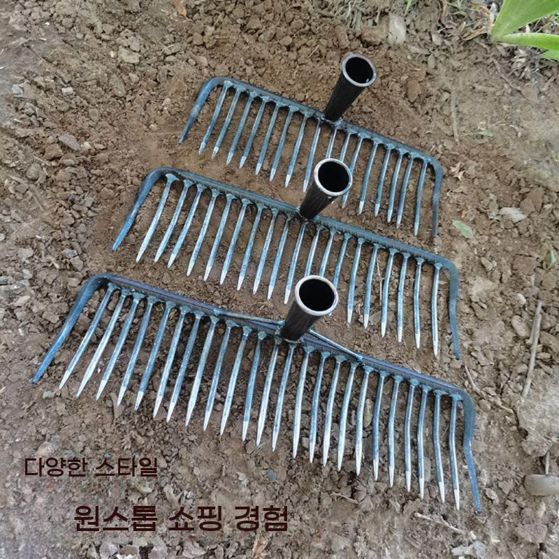 손갈퀴 돌고르는 도구 밭갈이 농기구 쟁기 갈퀴 단두 못갈퀴 - 상세 이미지 2