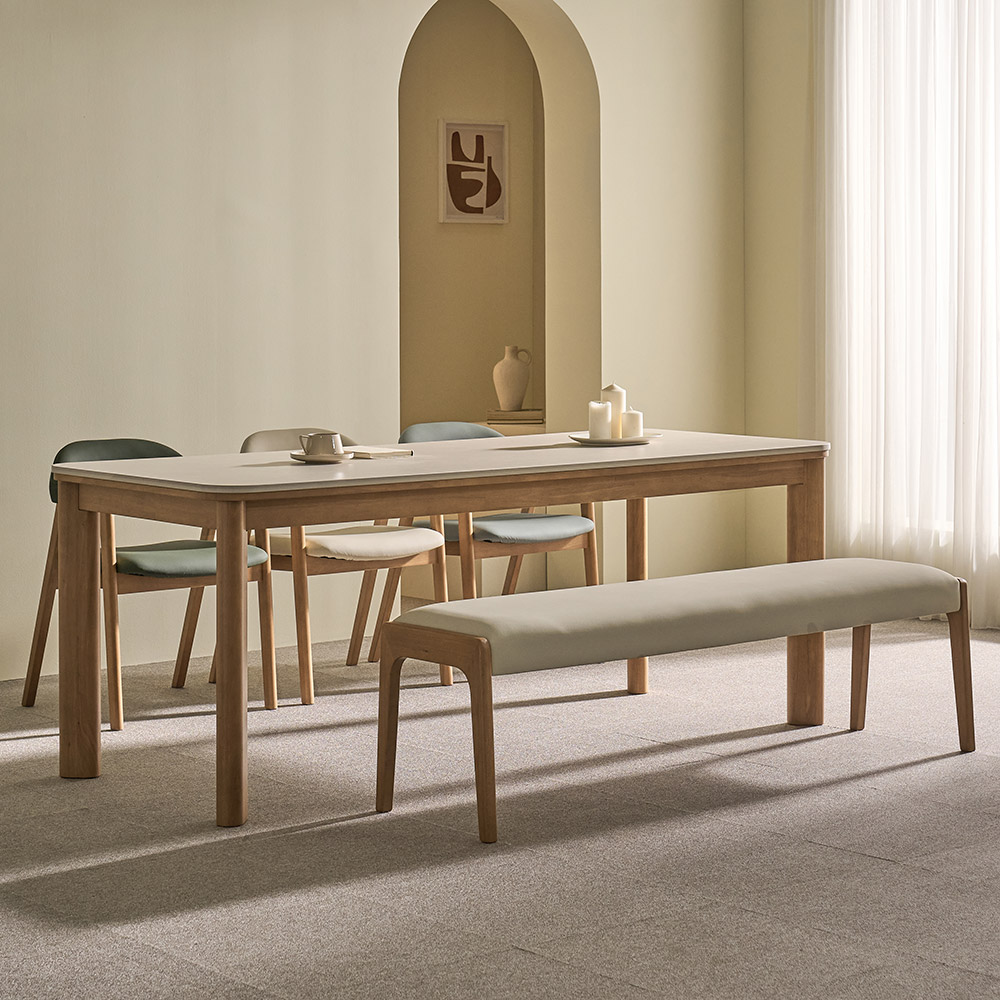 쏠앤까사 올리브 고무나무 원목 포세린 세라믹 식탁세트 4인용 6인용 1400 1600 1950