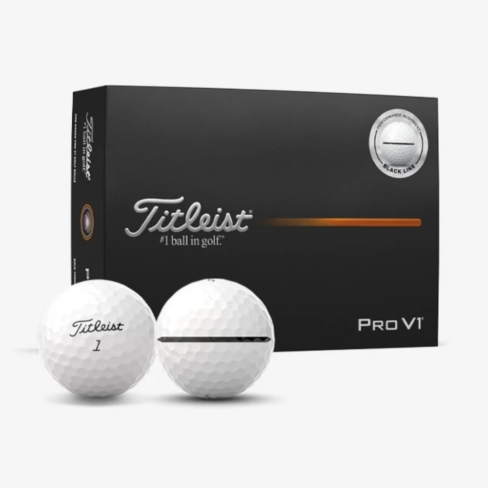 타이틀리스트 골프공 2025년 PRO V1 AIM 퍼포먼스 블랙라인 아쿠쉬네트코리아 - 메인 이미지