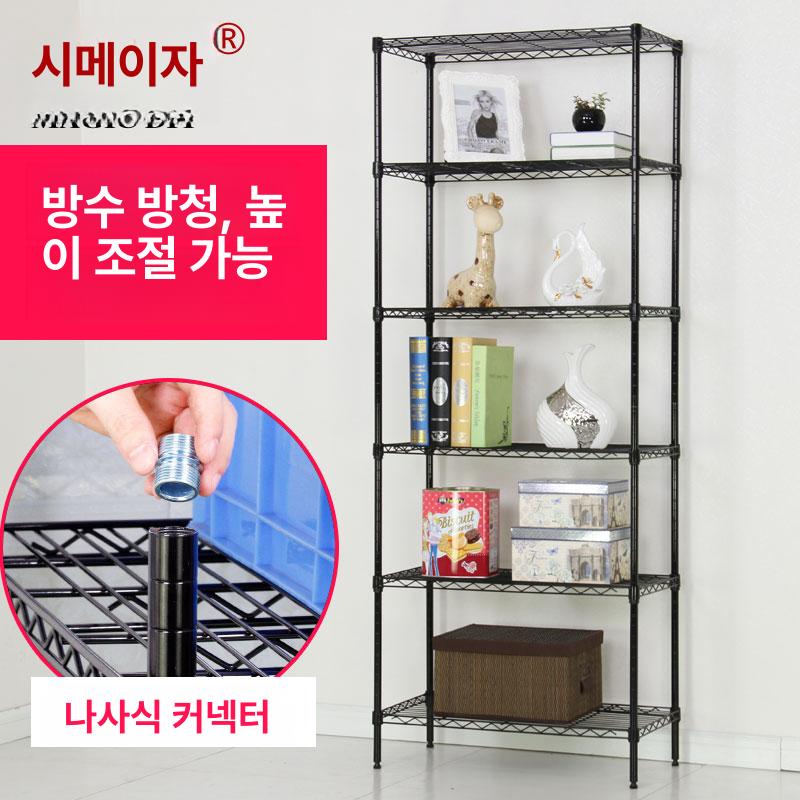 컴퓨터 수납 본체 이동식 선반 2층 사무용 사이드 4단 폭 35 길이 100 높이 180 - 상세 이미지 3