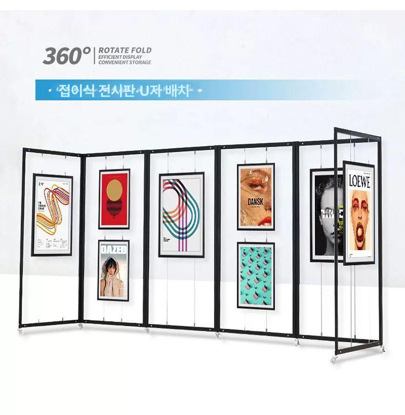사진 전시대 접이식 스탠드 스튜디오 예술 작품 블랙 60x160 스크린 스탠드 접이식 - 상세 이미지 3