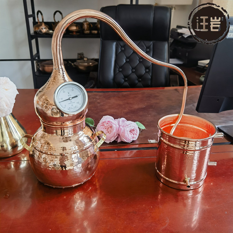 가정용 구리 증류 제조기 전통 술 제조 브루잉 장치 3L 급수 펌프/호스 - 상세 이미지 3