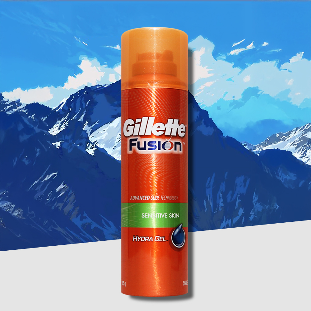 질레트 퓨전 하이드라 쉐이빙젤 센서티브 스킨 195g 1개