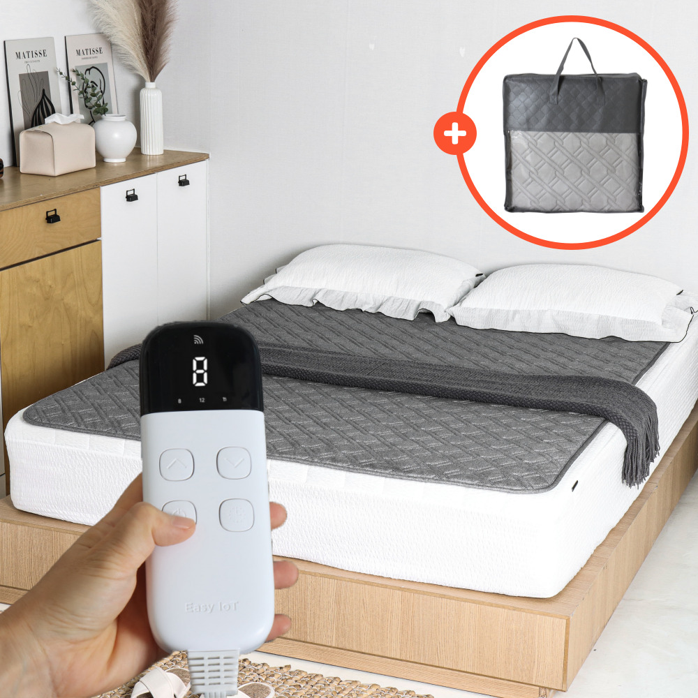 몽비오스 그래핀 탄소매트 전기 온열매트 전자파없는 전기장판 카본 전기요 캠핑 2인용 퀸