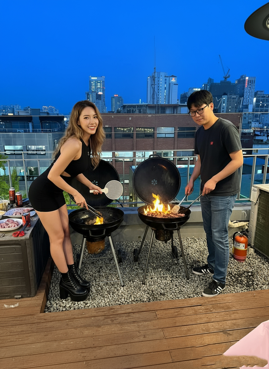 을지로 바베큐 대형 노래방 루프탑 파티룸 숙박 일산 마곡 당산 공덕 사당 신림 왕십리 성수 - 상세 이미지 2