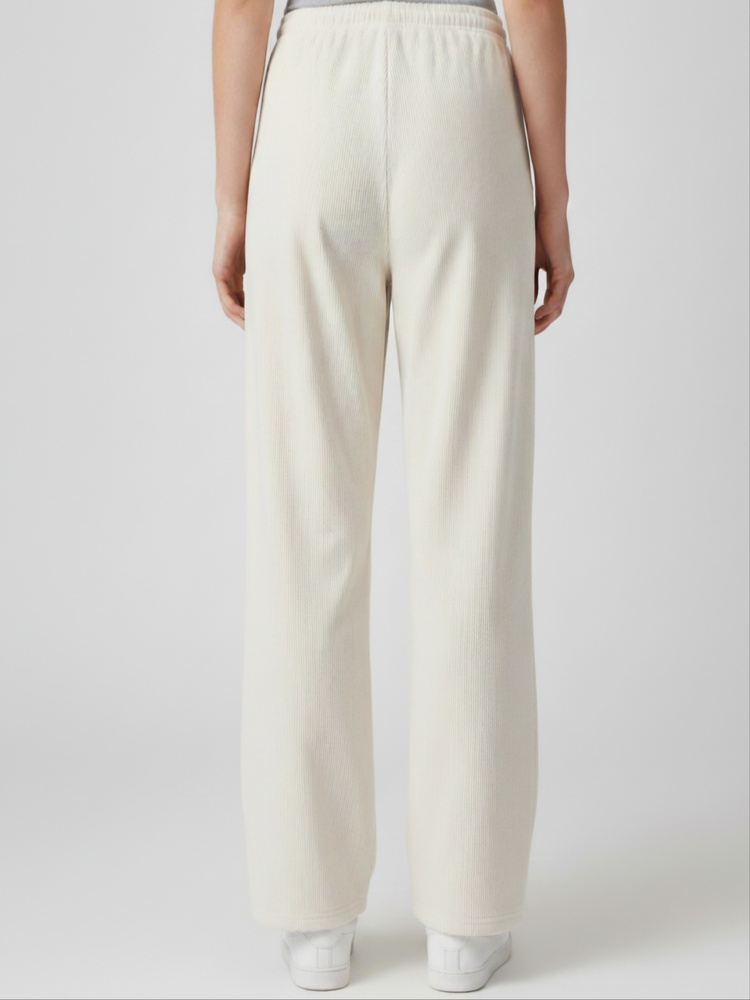 버블벳 골지본딩 와이드핏 밴딩 데일리  이지팬츠아이보리(크림) - 상세 이미지 4