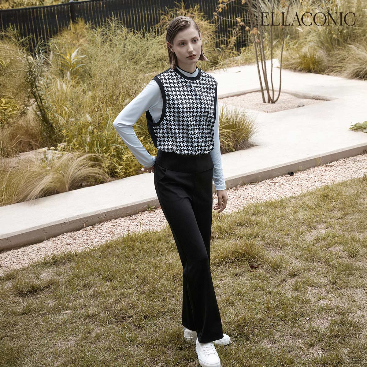 [25FW 최신상] 엘라코닉  폰테 팬츠 - 상세 이미지 3