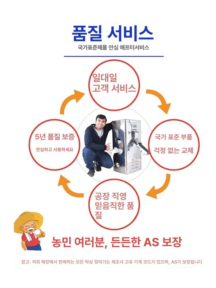스텐 쌀 도정기 정미 벼 가정용 기계 백미 탈피 현미 스테인리스 캐비닛 쌀 도정기+국가 표준 모터 - 상세 이미지 4