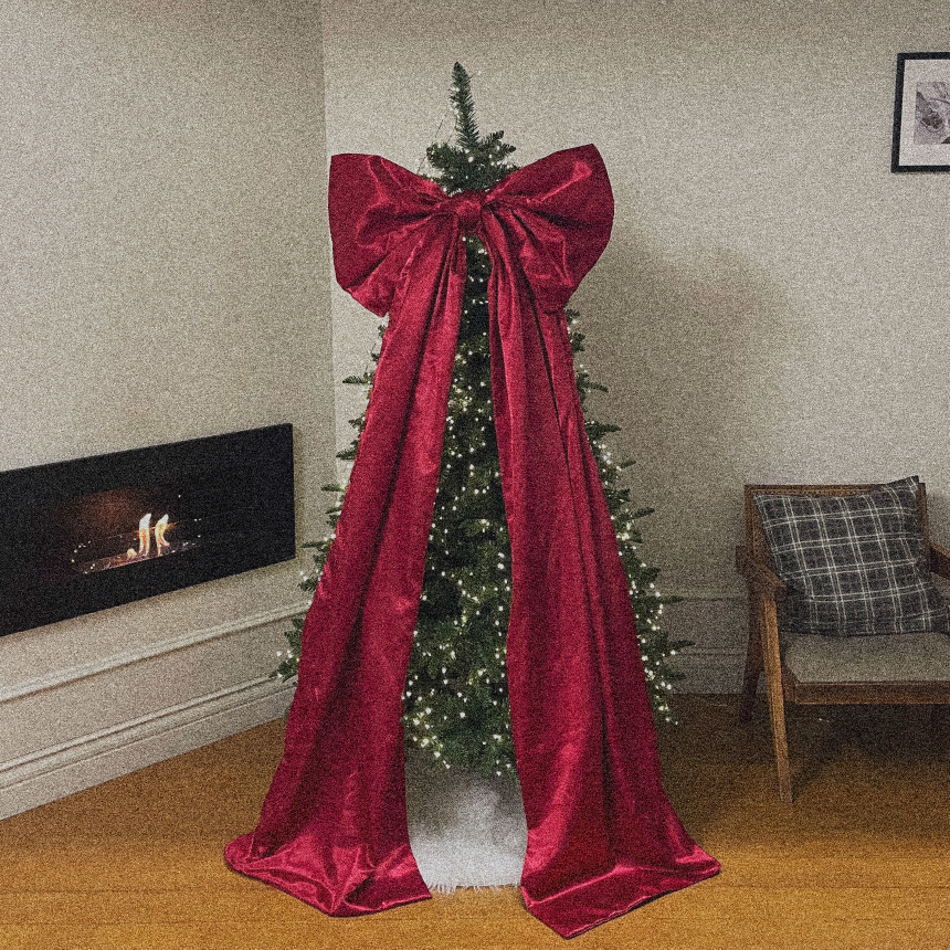 매료 크리스마스 대형 새틴 리본 고급 트리 PE 전나무 가정용 150 상세 이미지 6