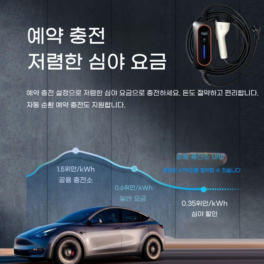 초고속 전기차 충전기 케이블 설치 충전 조정 플러그 - 상세 이미지 2