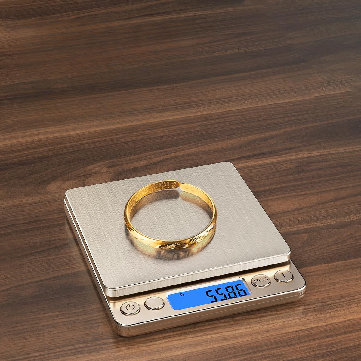 금은방저울 디지털 귀금속 금가루 측정기 무게 반지 배터리 모델 500g0.01g - 상품 이미지