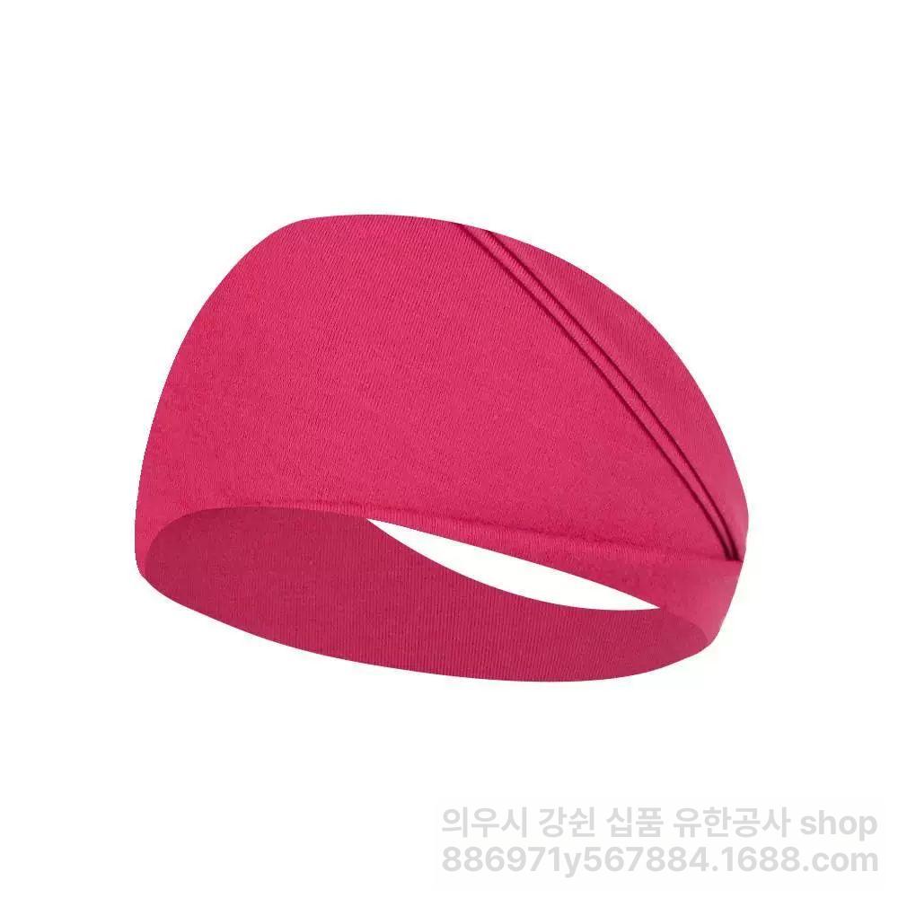 수면전용 헤어밴드 스포츠머리띠 땀흡수 헤드밴드 땀밴드 쿨헤어밴드 넓은 머리밴드 와인레드 참고 - 상품 이미지