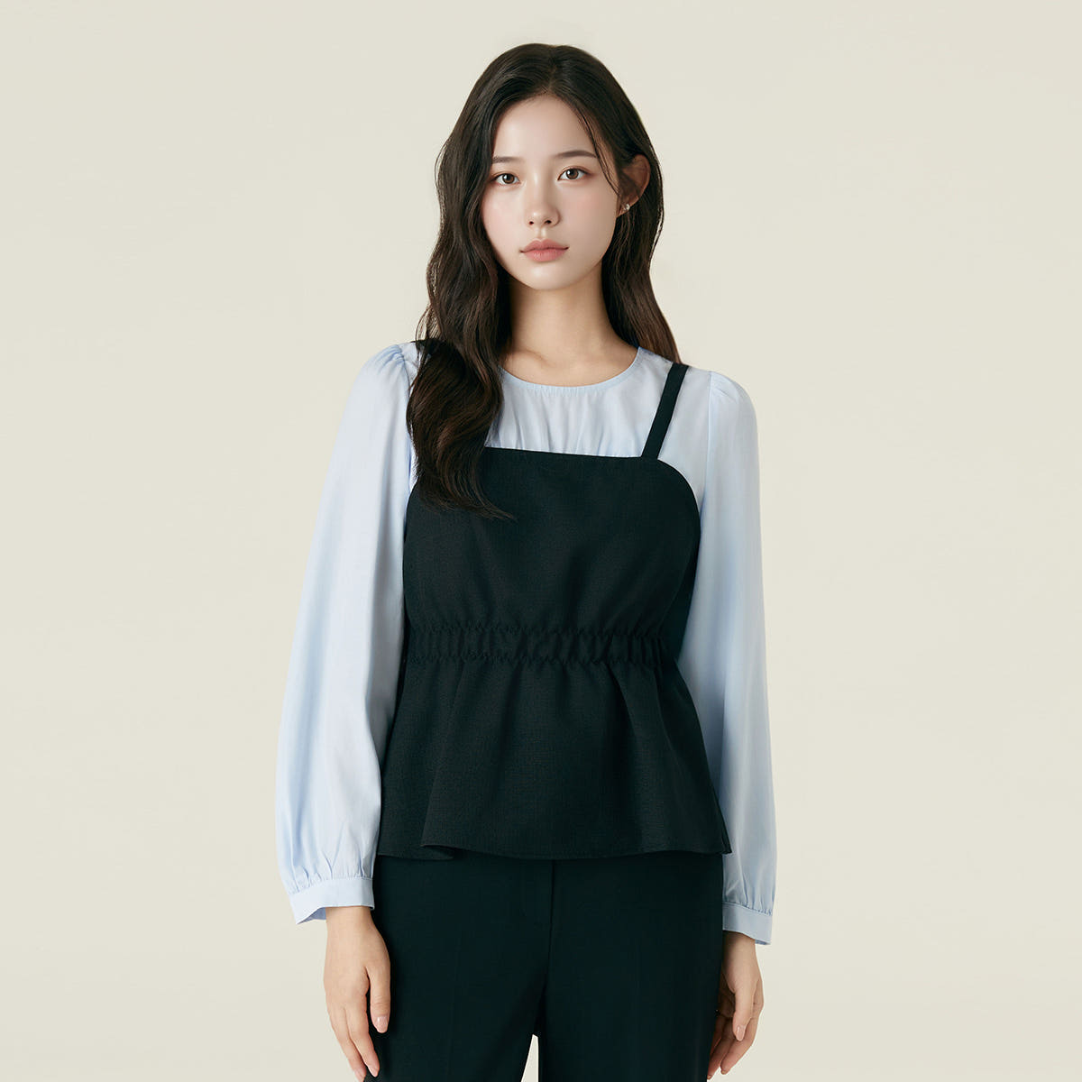 로엠 뷔스티에 매칭 블라우스 RMBLF49R15 - 상세 이미지 2