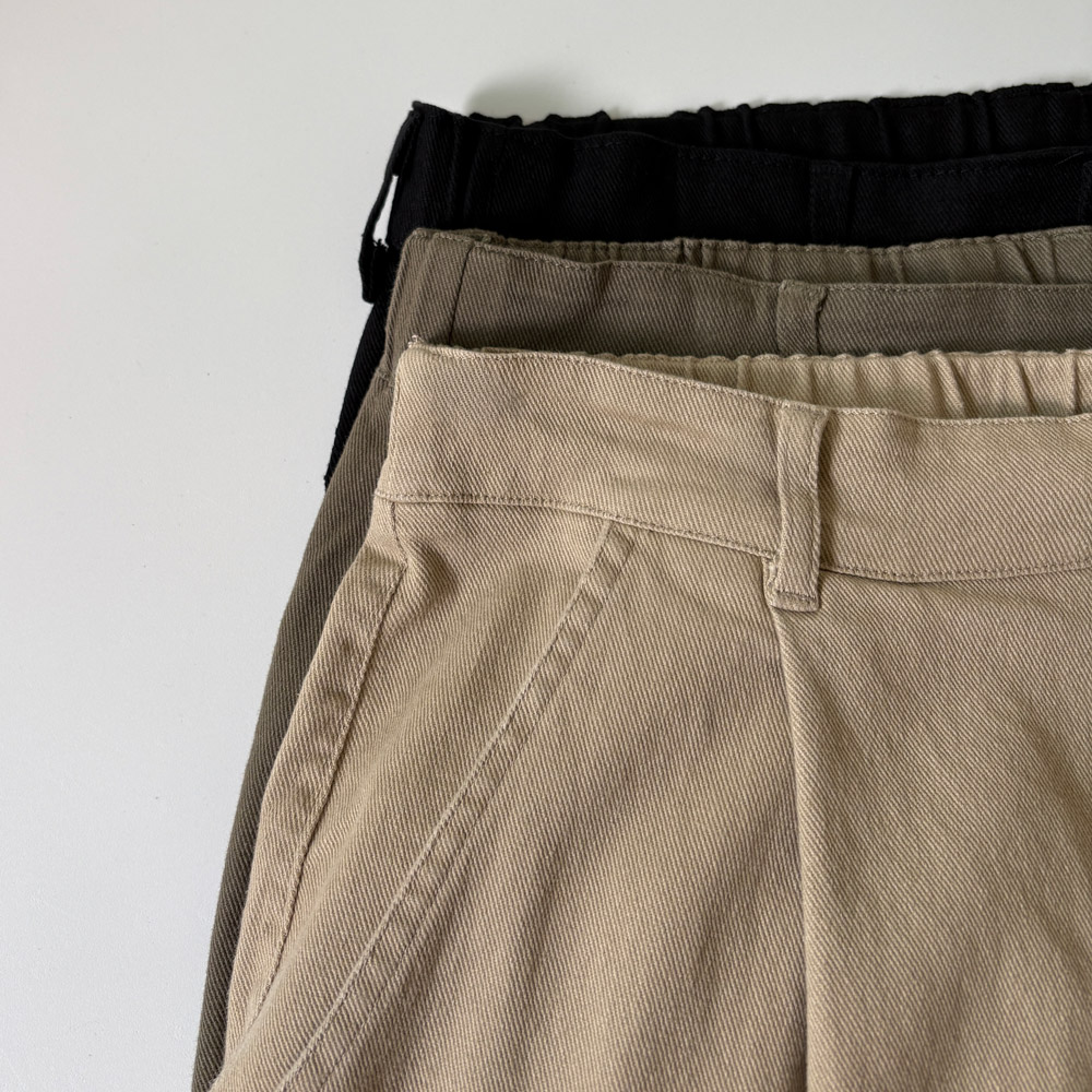 치노팬츠 테이퍼드핏 남자통바지 남자밴딩팬츠 - 상세 이미지 5