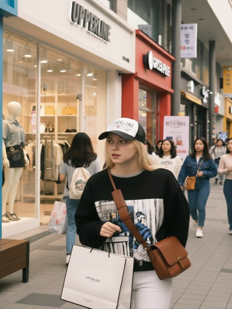 버블벳 오버핏 그래픽 맨투맨 티셔츠 데일리 루즈핏 긴팔 티 여자 가을 스트릿 코디블랙 - 상세 이미지 3