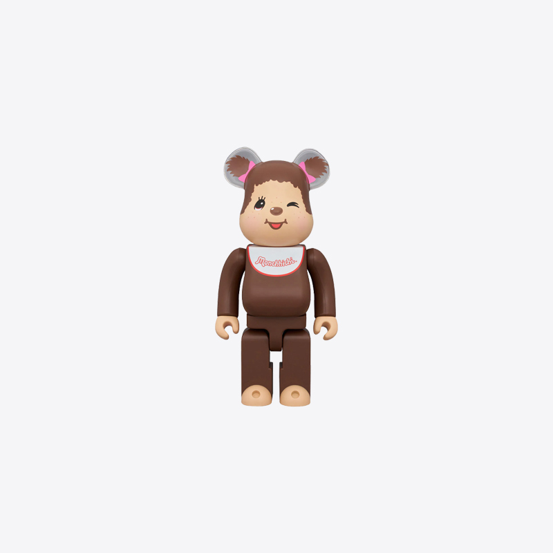 베어브릭 x 몬치치 짱 피규어 400% 브라운 - 상품 이미지