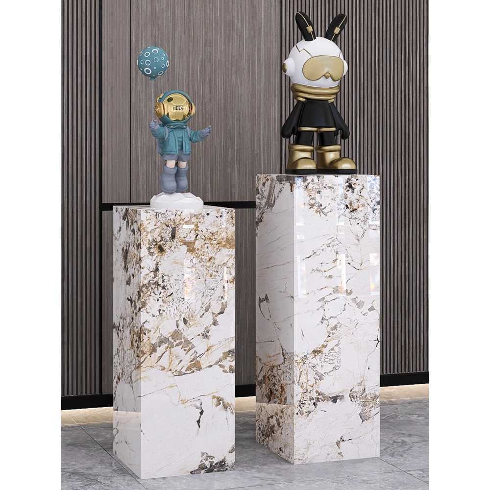 대리석 전시대 인테리어 소품 진열 선반 매장 베이스 A 30x30x90 - 상품 이미지