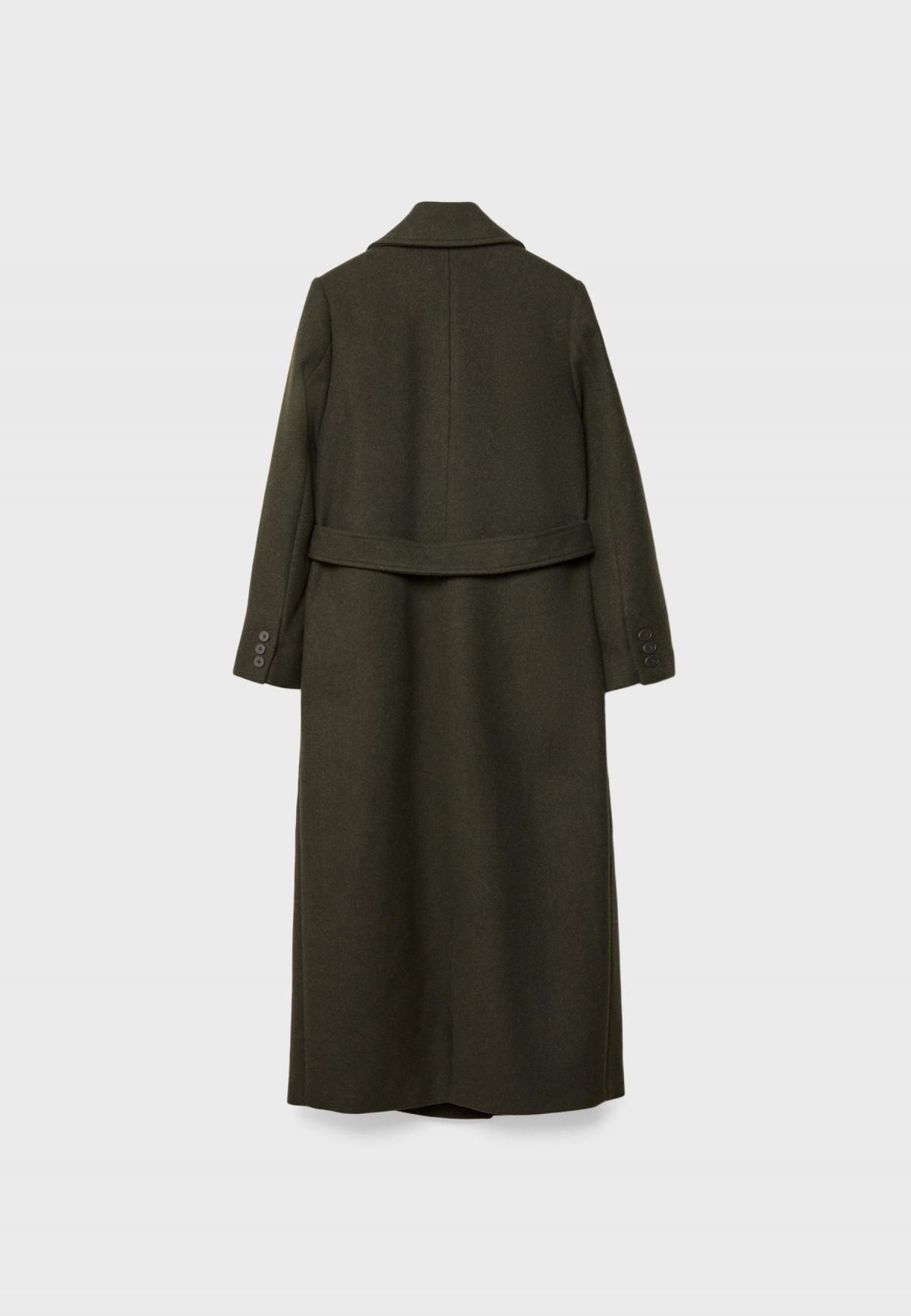 스트라디바리우스 클래식 소프트 벨티드 롱 코트 8639/827 KHAKI - 상세 이미지 3