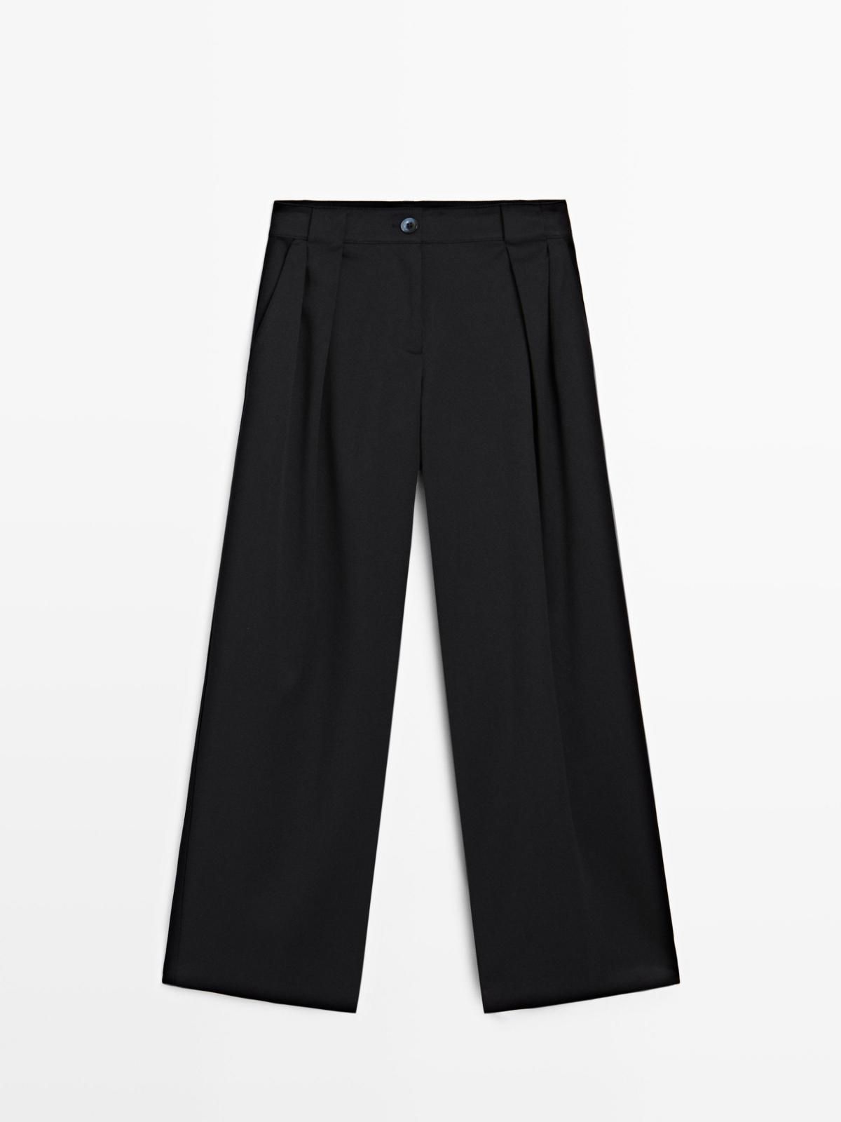 마시모두띠 테크니컬 와이드핏 다트 슬랙스 팬츠 5050/550 NAVY BLUE - 상세 이미지 5