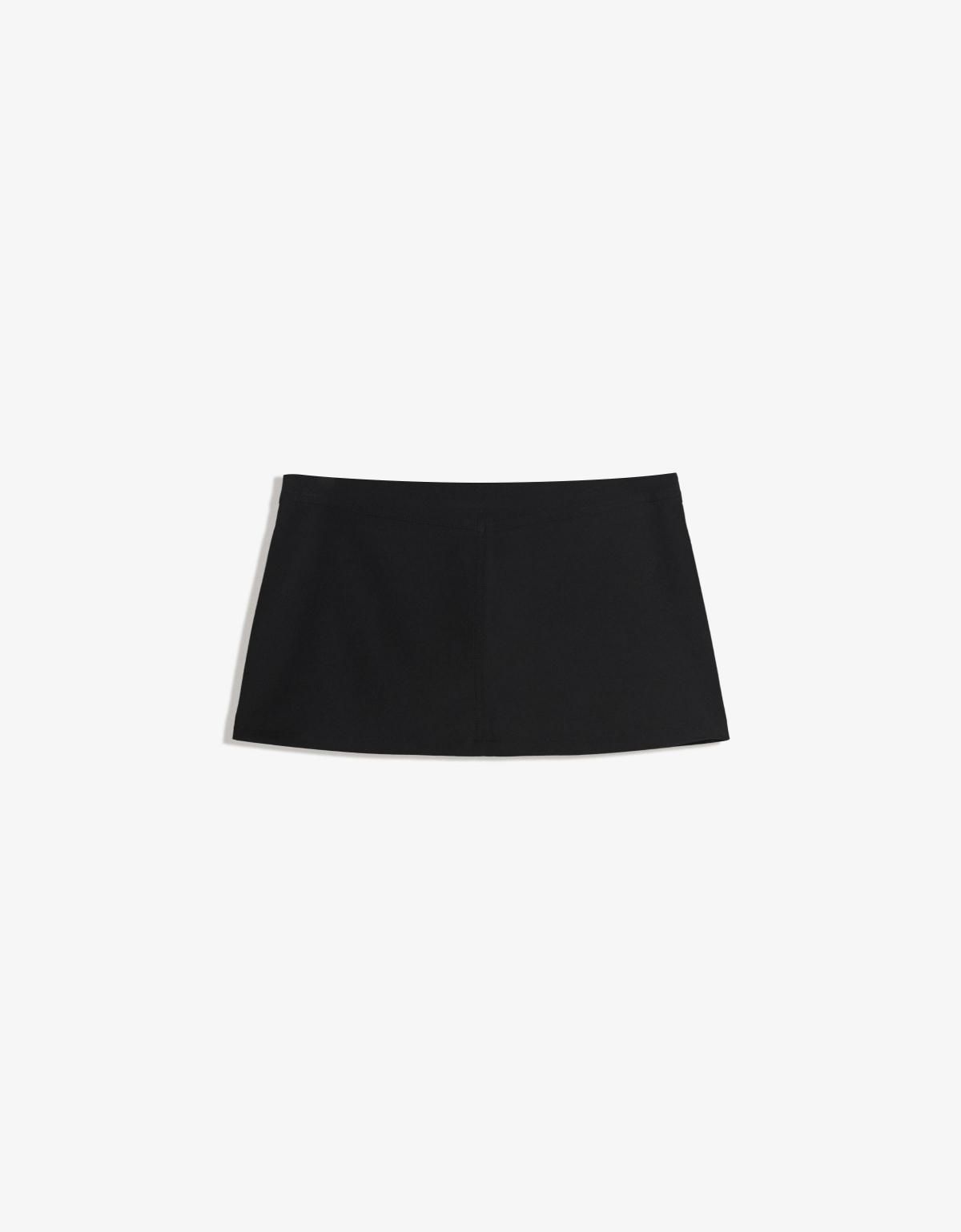 버쉬카 테일러드 하이웨이스트 미니 스커트 6084/741 BLACK - 상세 이미지 4