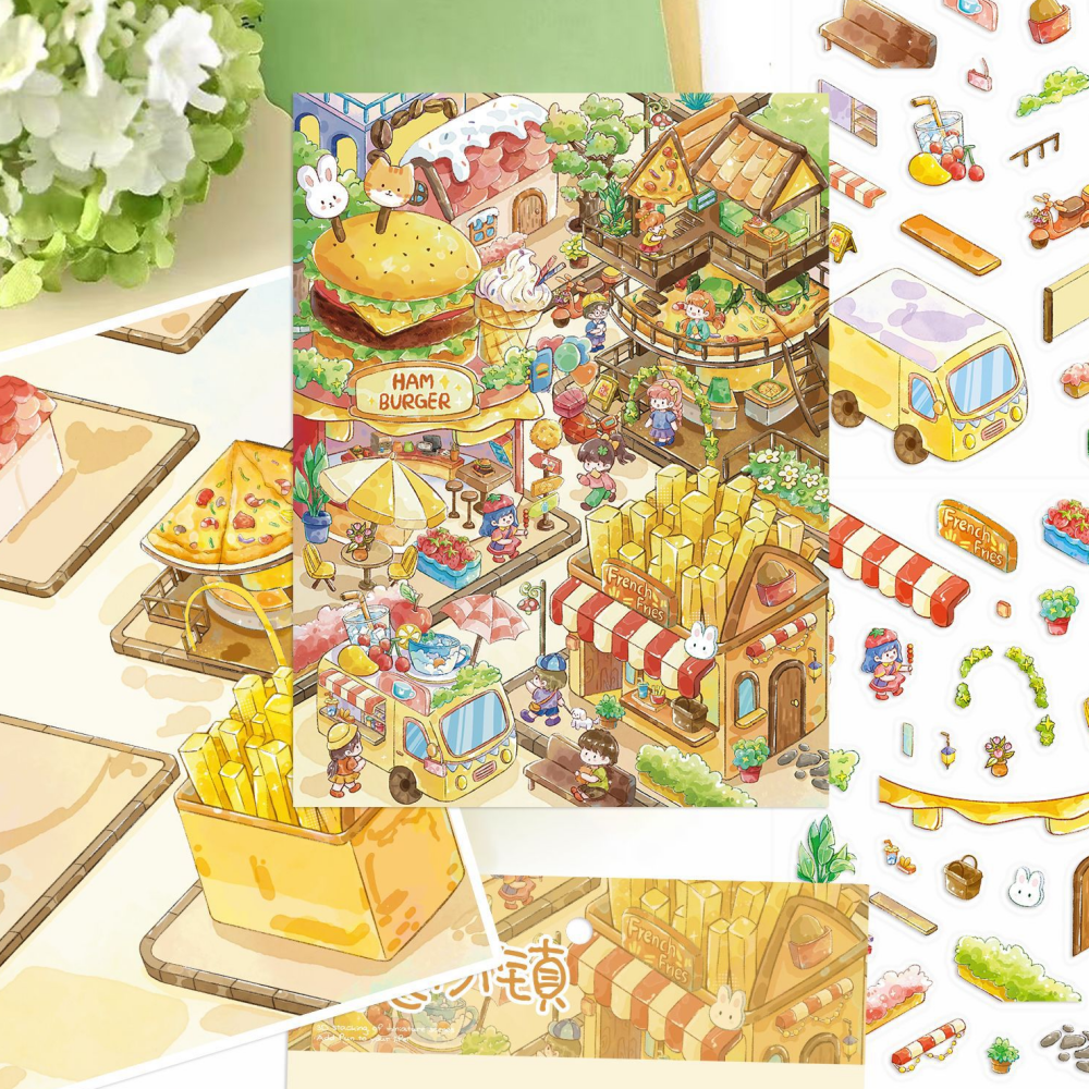 3d방꾸미기스티커 대형 푸드타운 이미지 2