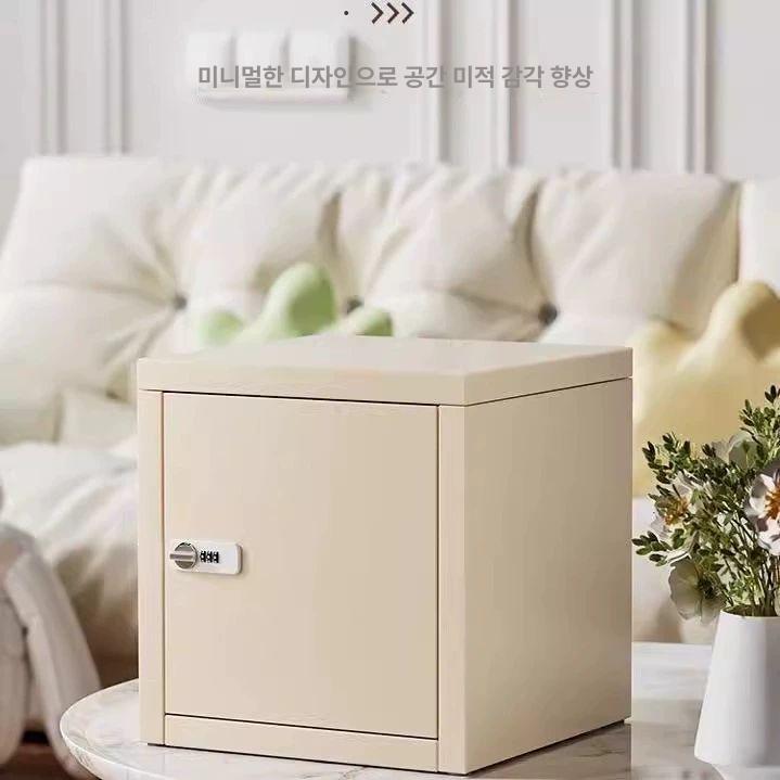 철제 피규어 수납함 원통 대형 보관함 장식장 수납 캐비닛 아크릴 다꾸 정리함 양문형+무광 25x35x25 잠금없음 - 상세 이미지 3