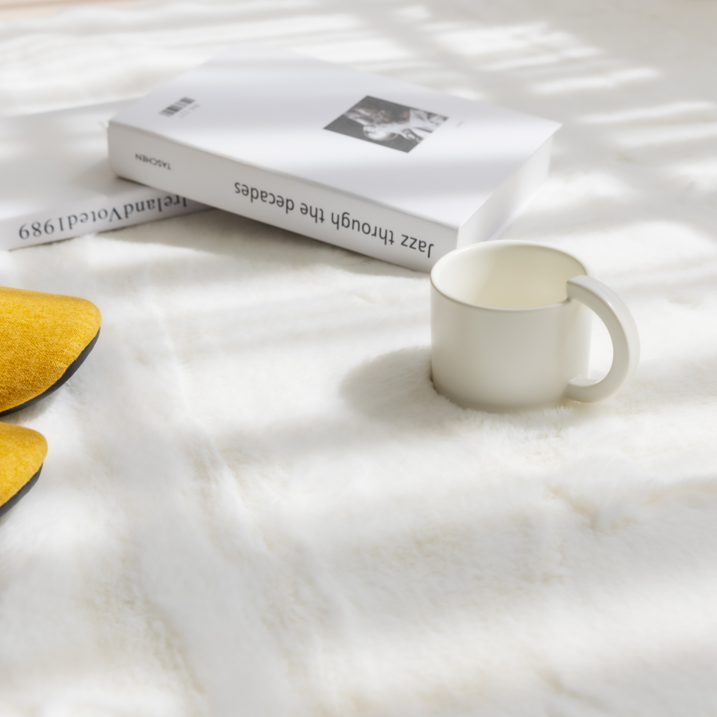 먼지없는 워셔블 장모 온감 러그 대형 거실 침실 원룸 에코퍼 화이트, 원형 200