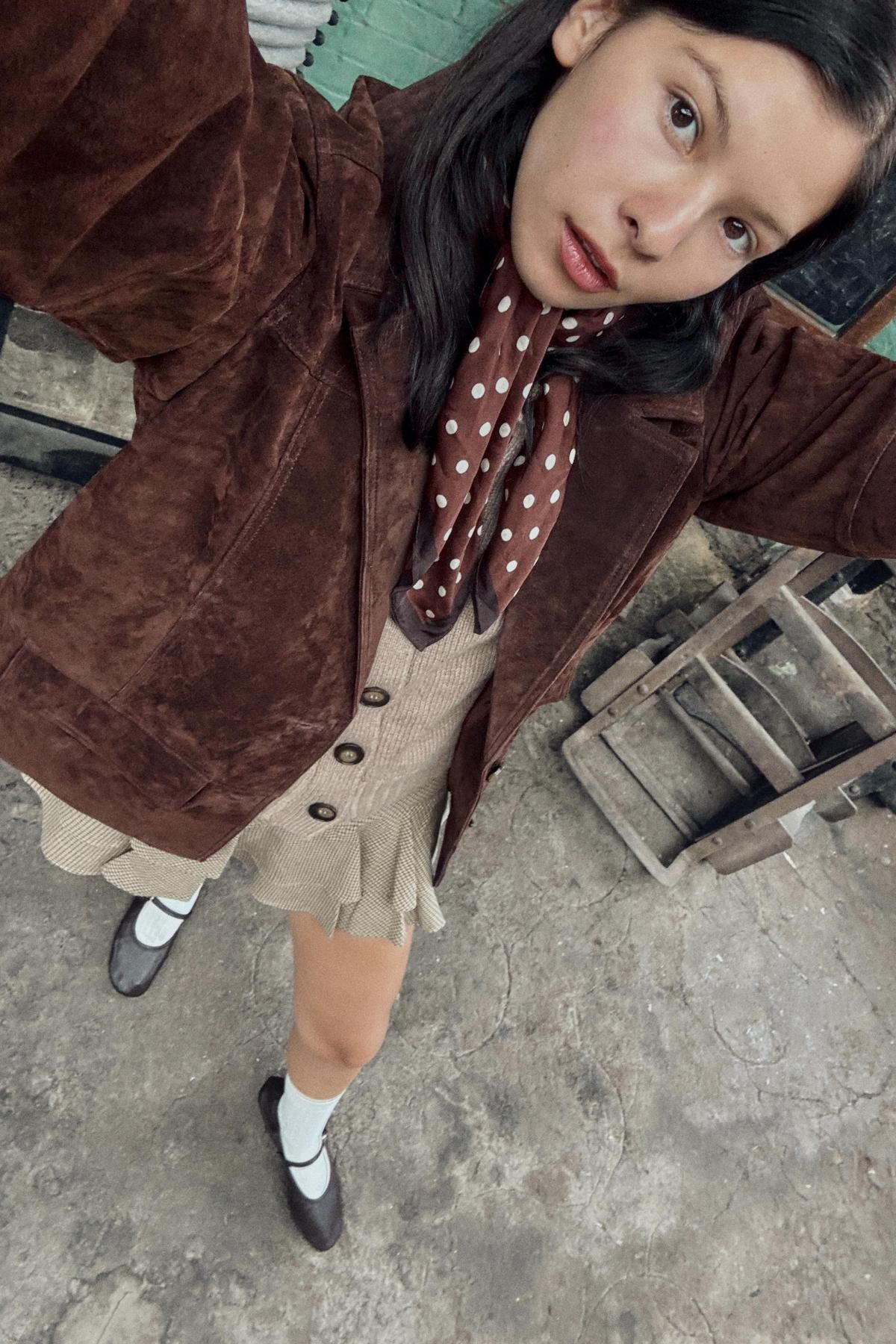 자라 러플 미니 스커트 팬츠 5427/514 BEIGE - 상세 이미지 3
