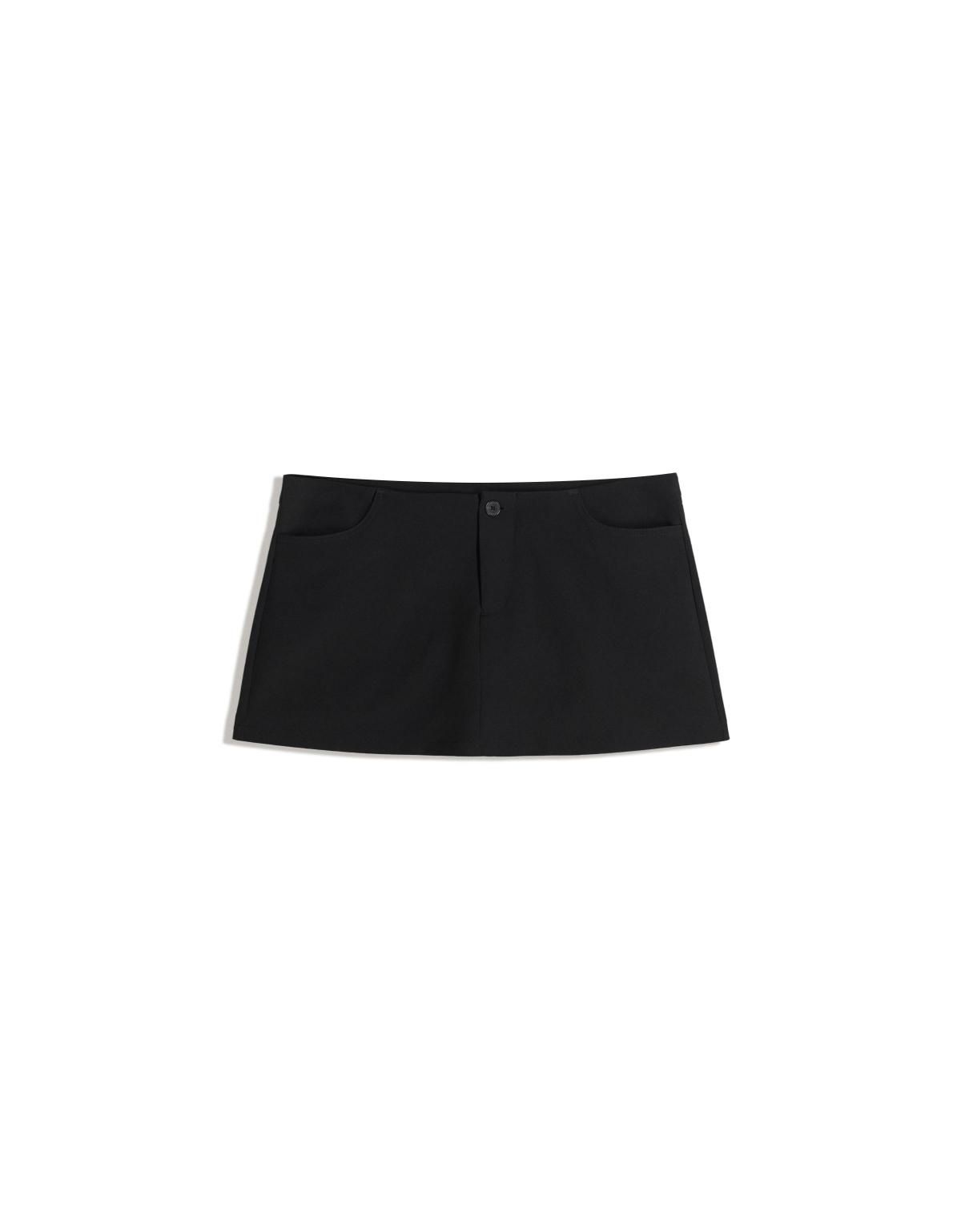 버쉬카 테일러드 하이웨이스트 미니 스커트 6084/741 BLACK - 상세 이미지 5