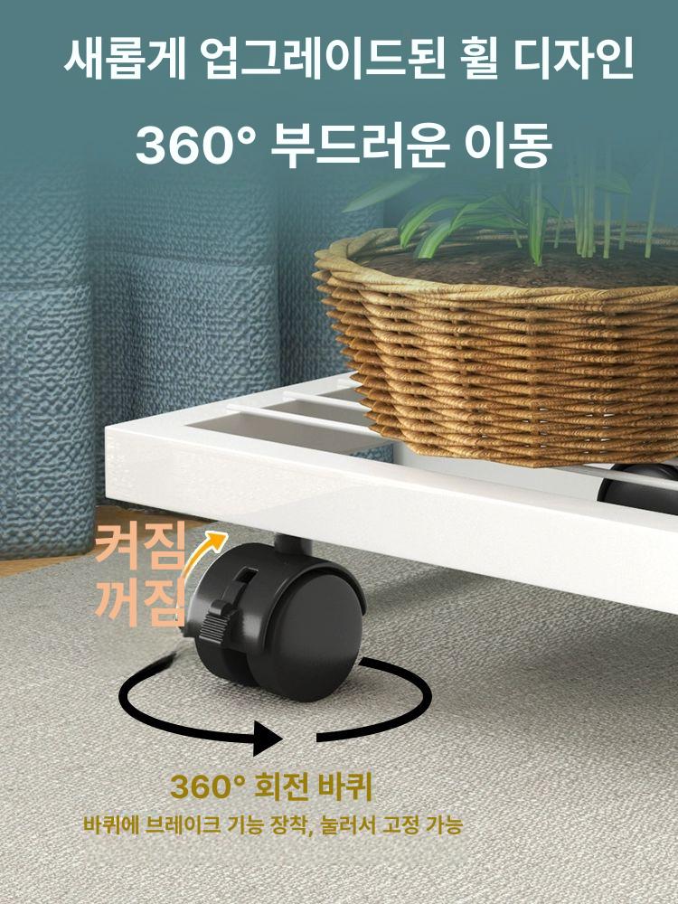 꽃다발 진열 선반 스탠딩 랙 꽃가게 화이트 공방 꽃꽂이 화이트 116cm 6단 7화분 - 상세 이미지 2