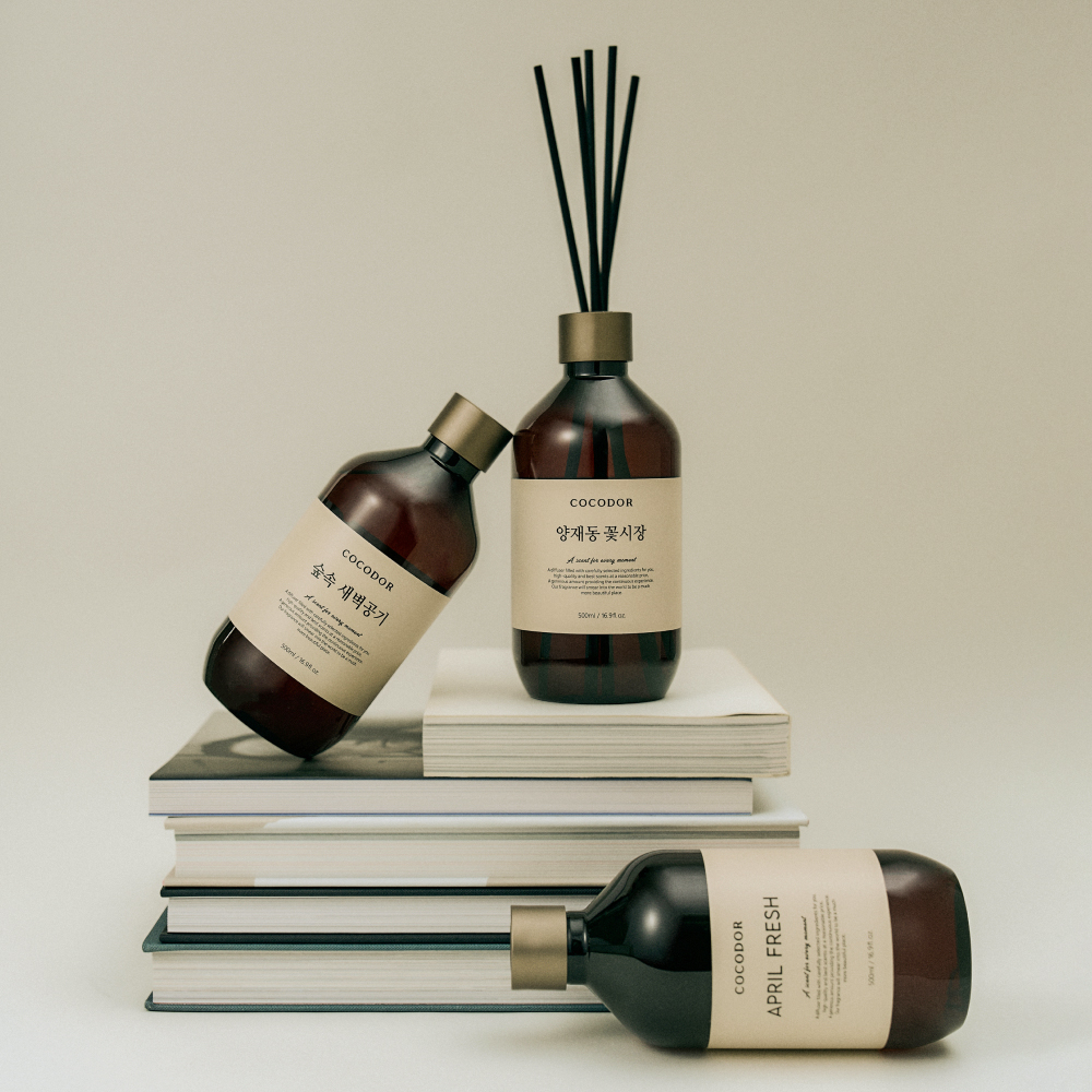 코코도르 프리미엄 디퓨저 500ml 3개입 집들이선물 실내방향제 인테리어 양재동꽃시장