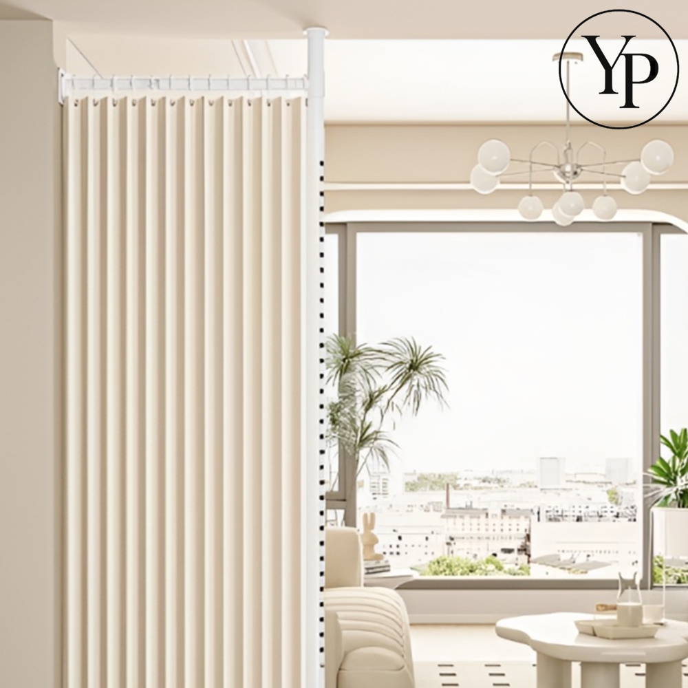 무타공 커튼 파티션 이동식 가림막 행거 침실 거실 원룸 공간 분리 가벽 블라인드
