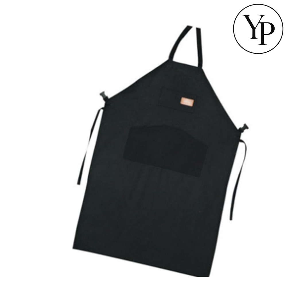 남녀공용 기본 앞치마 블랙 미술 공용 카페 에이프런 공방 꽃집 작업복