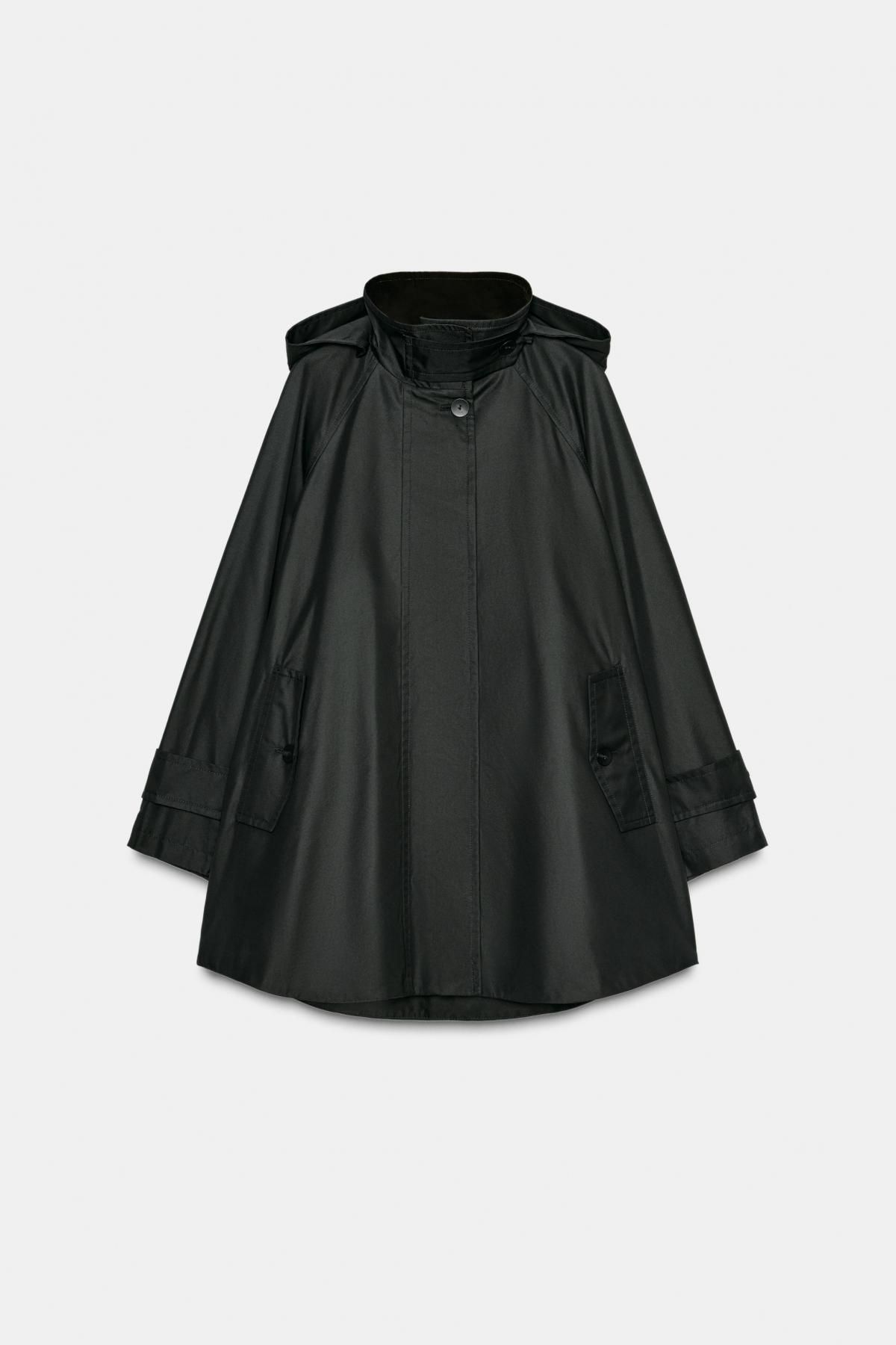 자라 테크니컬 하이넥 후드 파카 0518/247 ANTHRACITE GREY - 메인 이미지