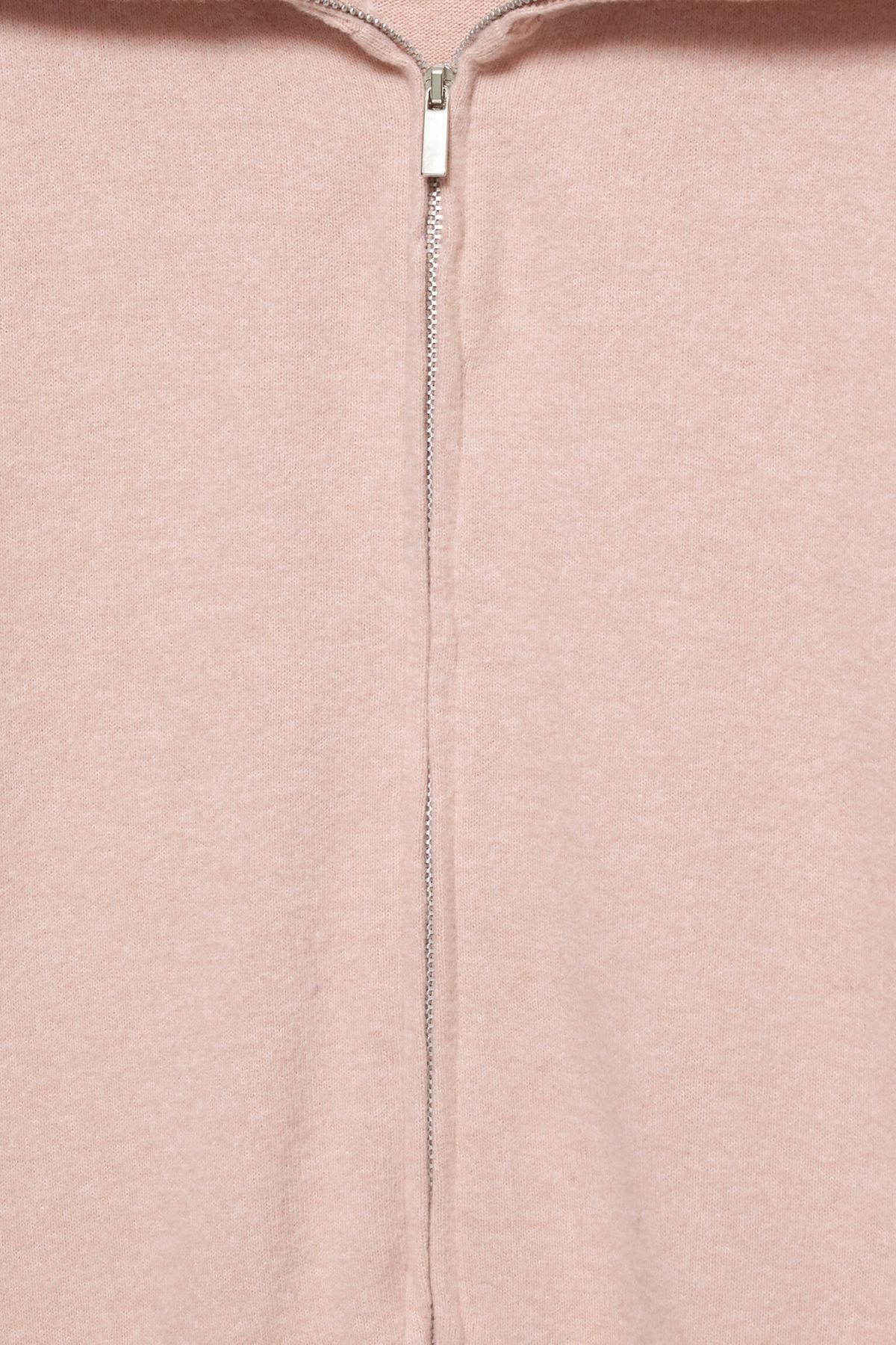 풀앤베어 소프트터치 페일핑크 집업 니트 가디건 7553/360 PINK 이미지 7