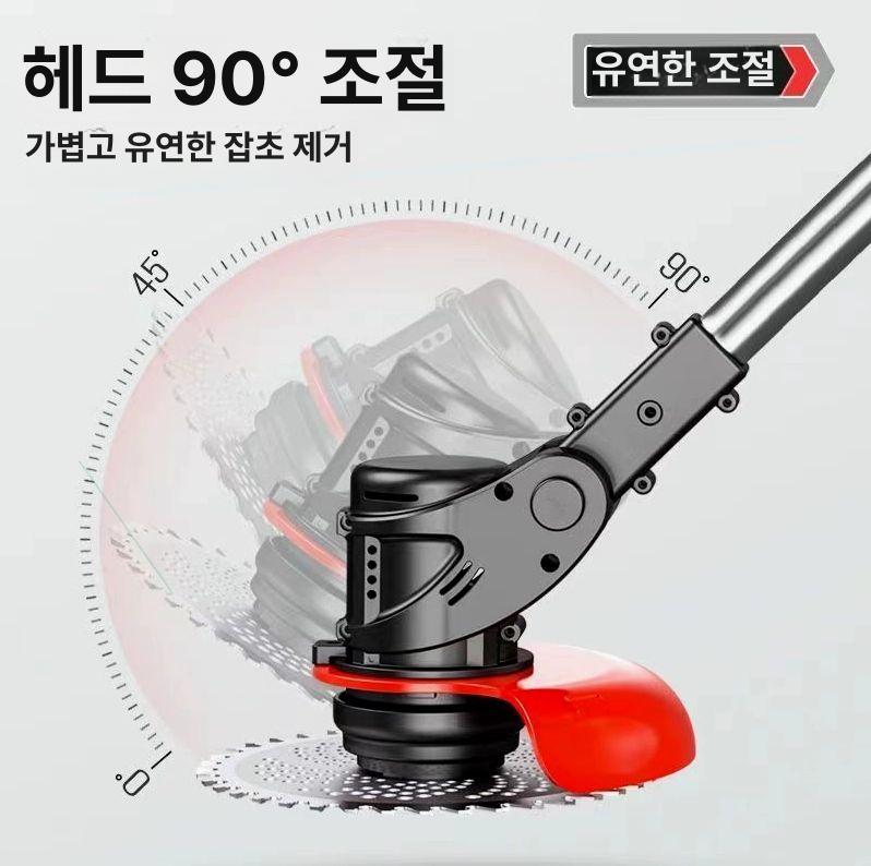 소형 예초기 여성용 재초기 잔디깎이 가정용 가벼운 표준 모델 58800H 배터리 - 상세 이미지 5